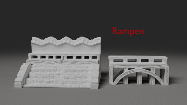 Mauerset 1 - Rampen